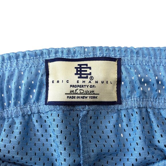 Eric Emanuel EE x Akimbo Tyrrell Winston Shorts Carolina Blue White - Picture 2 of 3